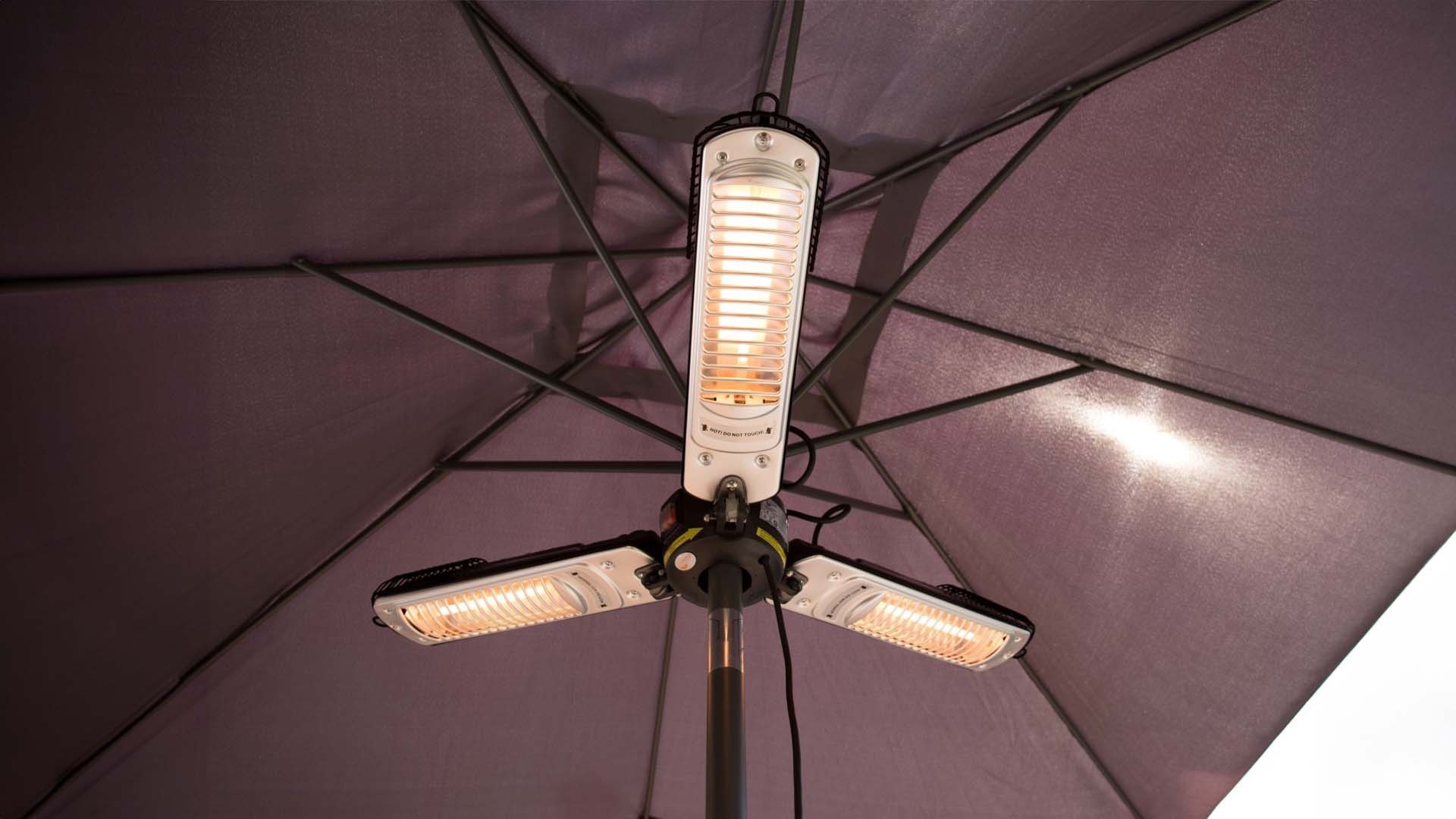 Sunred verwarmer Bright Parasol - zwart/zilver