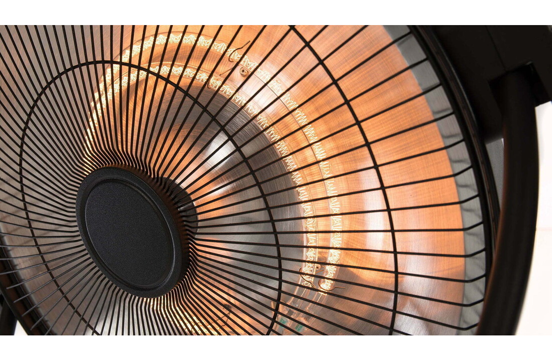 Sunred verwarmer Retro Bright staand - zwart