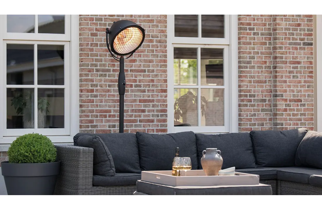Sunred verwarmer Indus Bright Staand - zwart