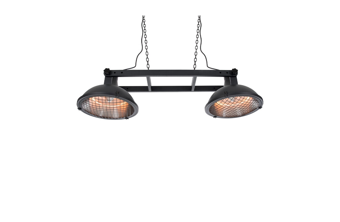 Sunred verwarmer Indus ll Bright hangend - zwart