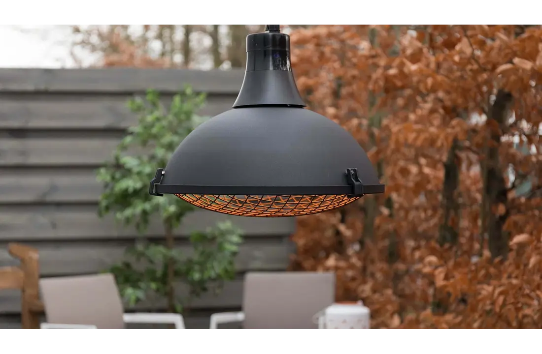 Sunred verwarmer Indus Bright ll hangend - zwart