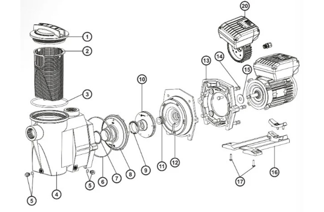 Hayward Super Pump Pro aftapplug