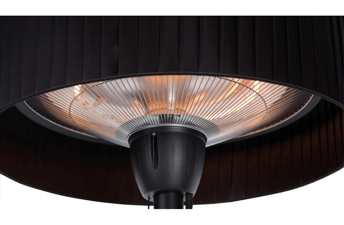Sunred terrasverwarmer Artix Compact Zwart staand