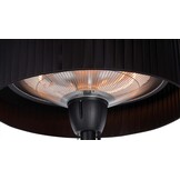 Sunred terrasverwarmer Artix Compact Zwart staand