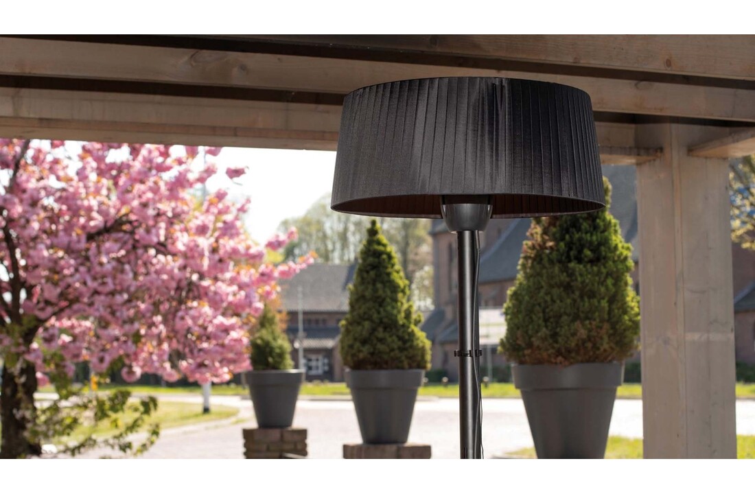 Sunred terrasverwarmer Artix Compact Zwart staand