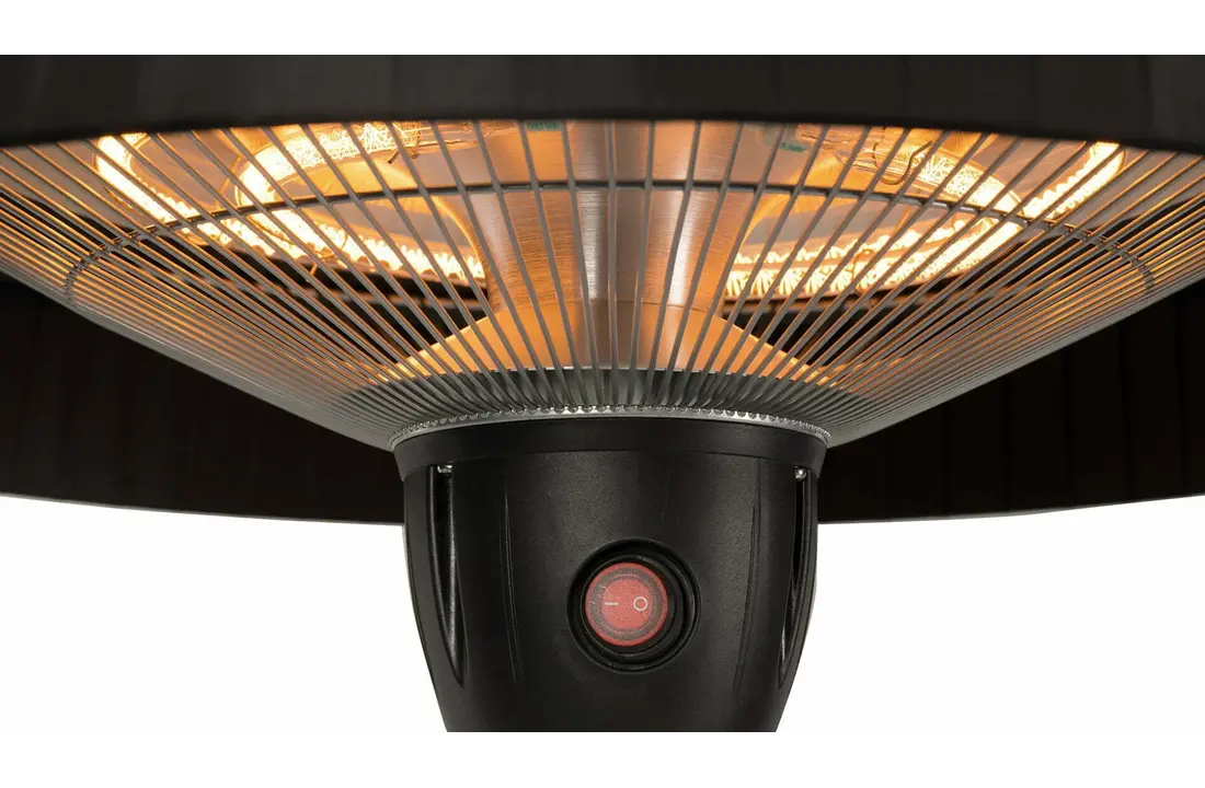 Sunred terrasverwarmer Artix Compact Zwart Hangend