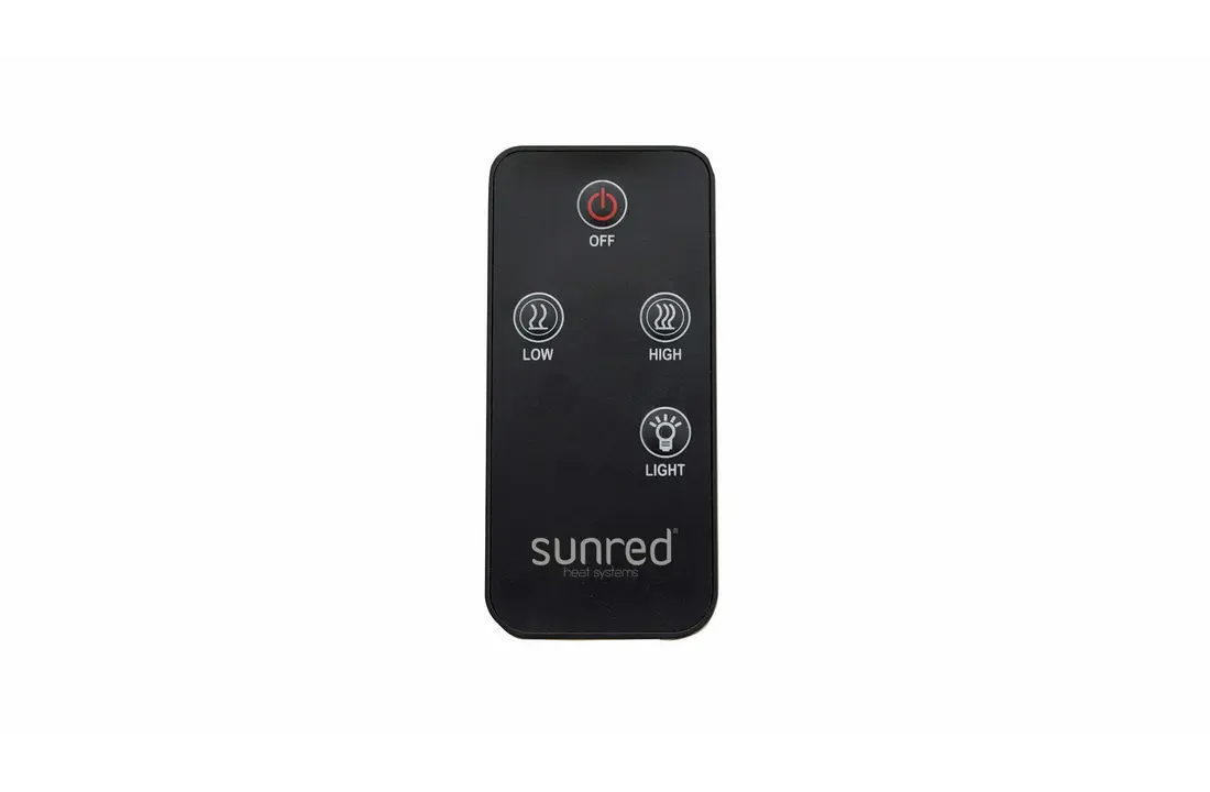 Sunred terrasverwarmer Artix Compact Zwart Hangend