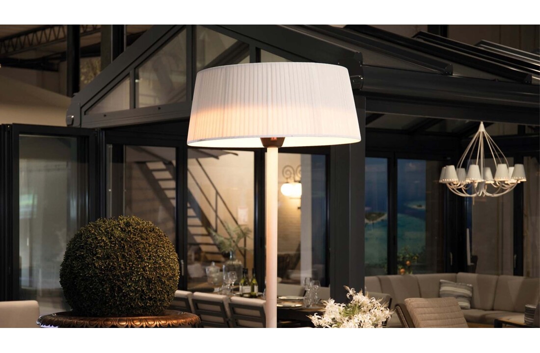Sunred terrasverwarmer Artix Wit Staand