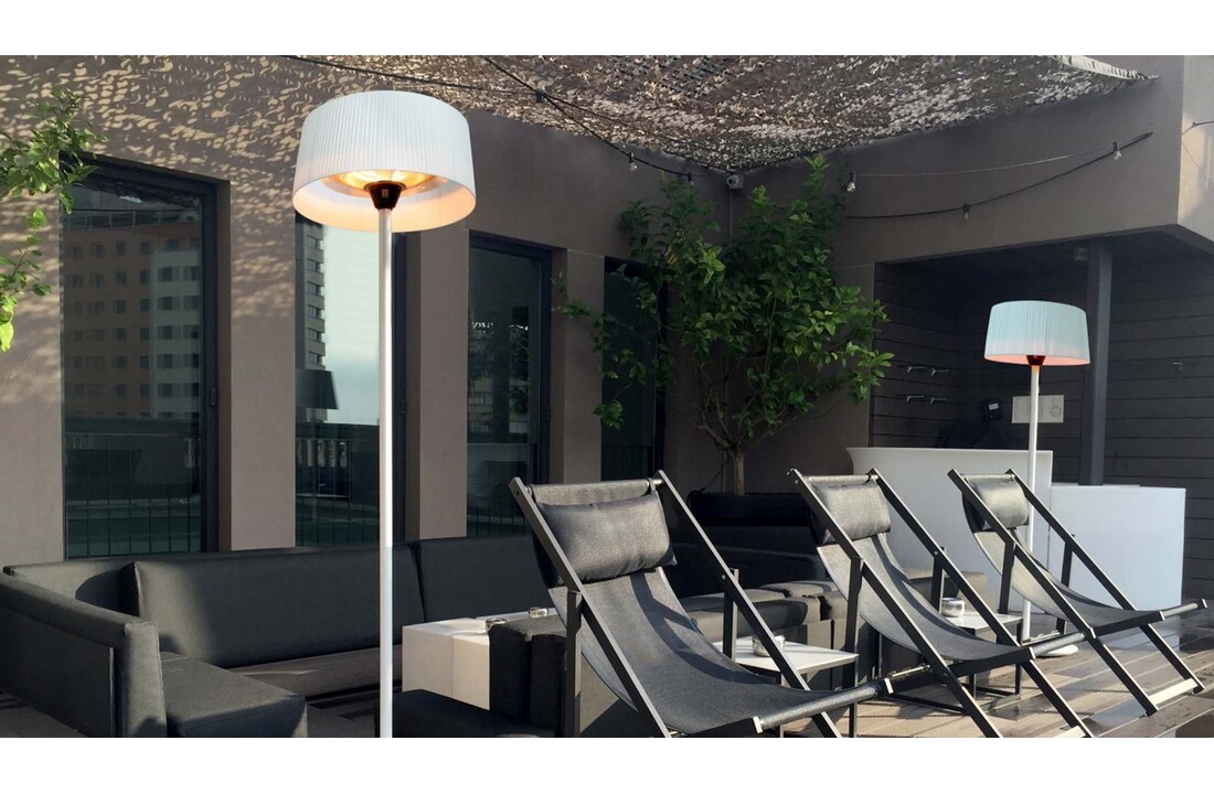 Sunred terrasverwarmer Artix Wit Staand