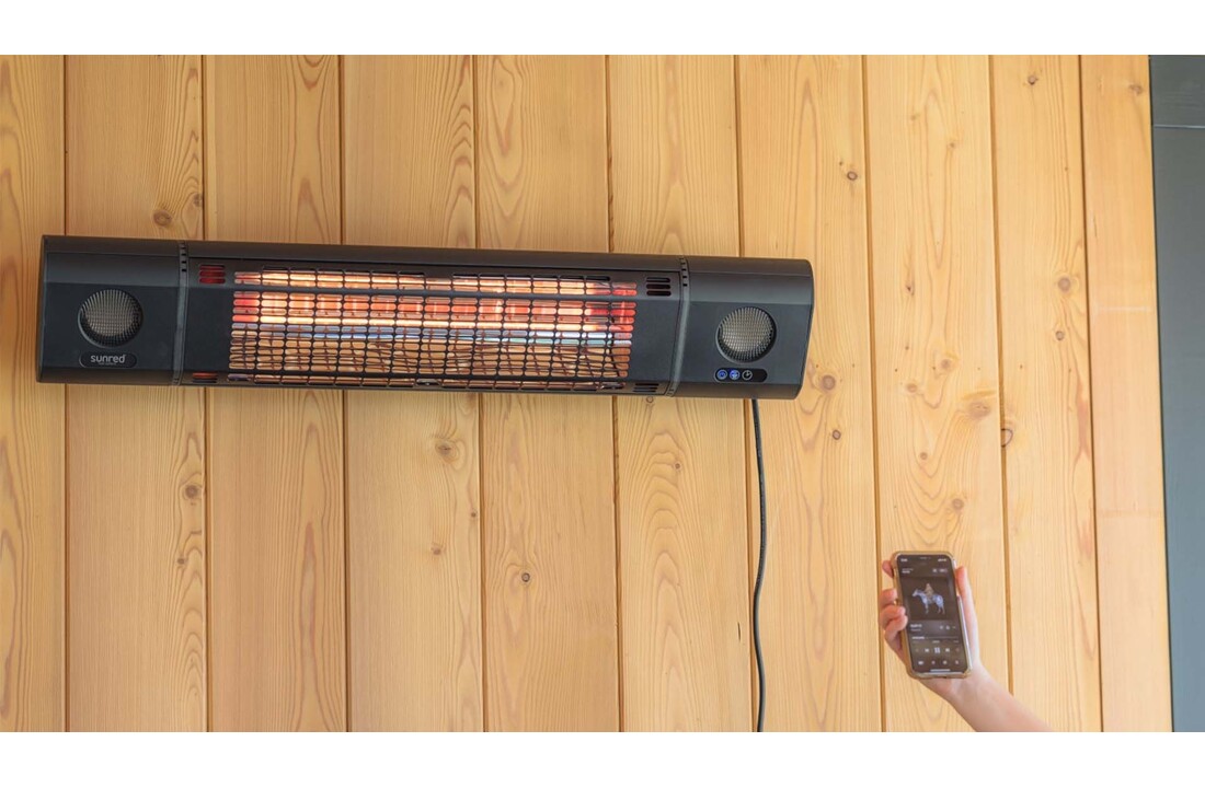 Sunred terrasverwarmer Sun and Sound 2000W