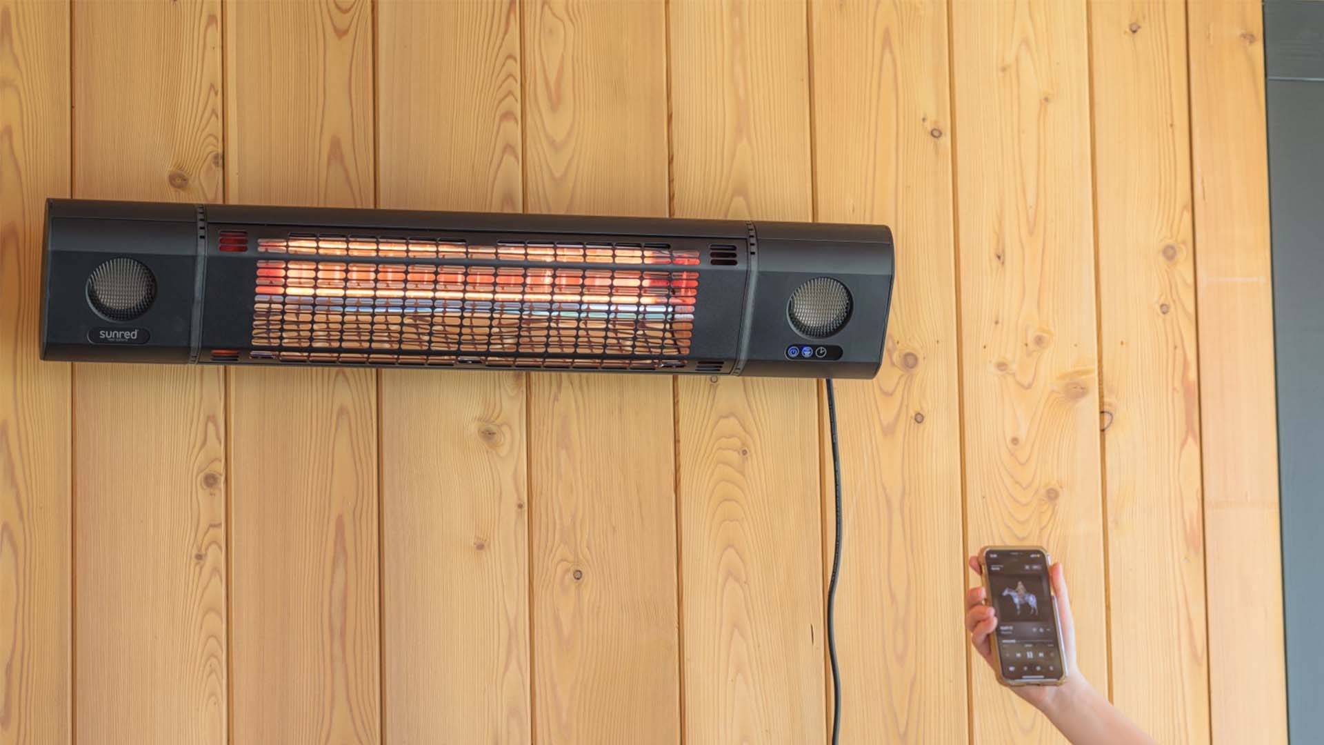 Sunred terrasverwarmer Sun and Sound 2000W