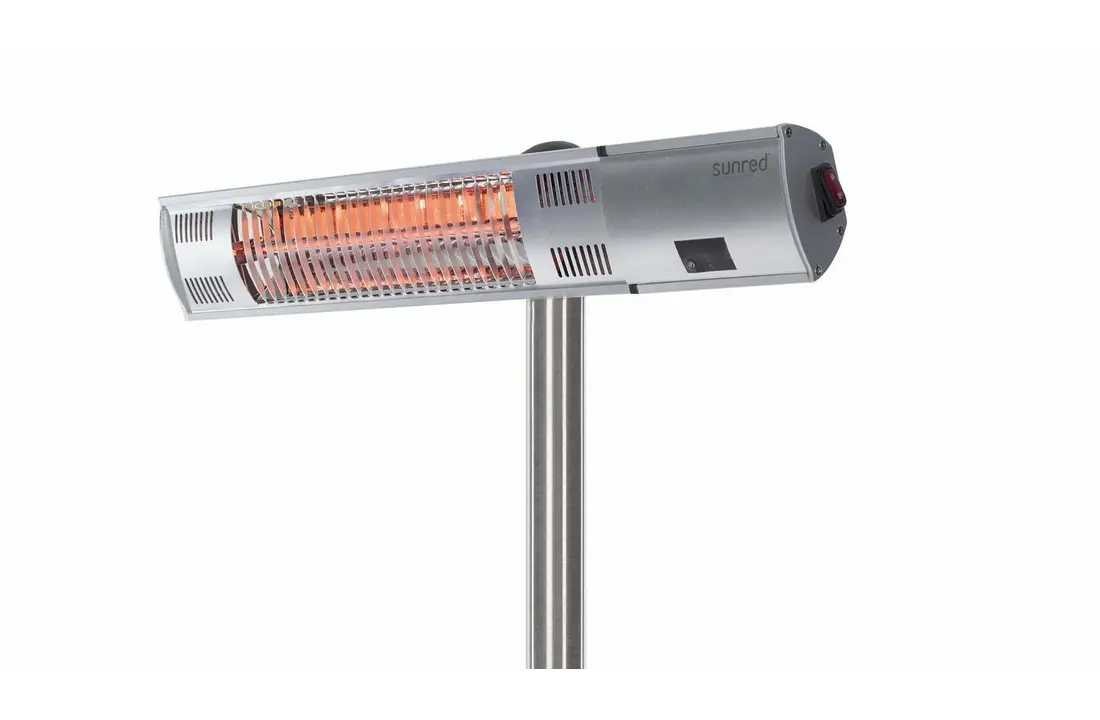 Sunred terrasverwarmer Ultra Zilver staand