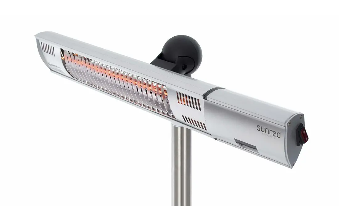 Sunred terrasverwarmer Ultra Zilver staand