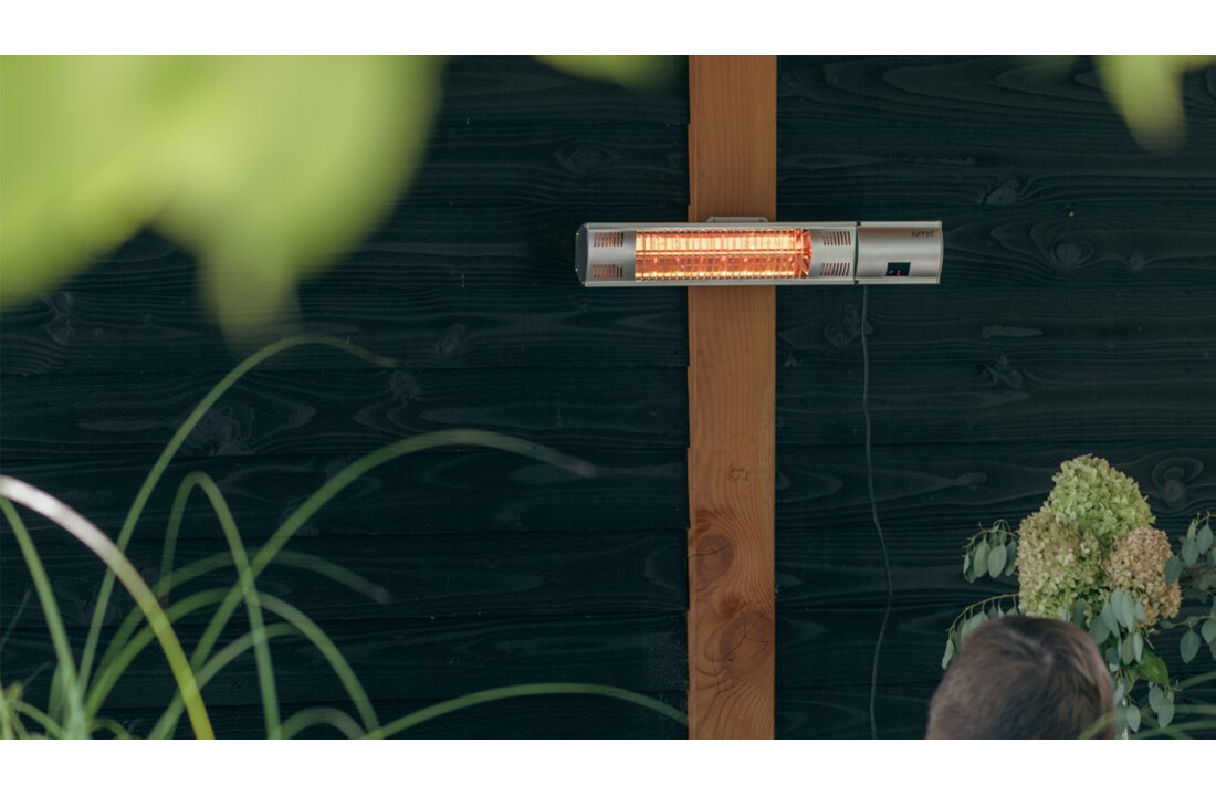 Sunred terrasverwarmer Ultra Zilver wand
