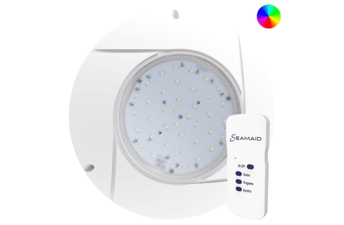 Seamaid zwembadlamp - RGB - plat model