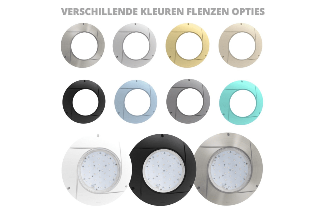 Seamaid zwembadlamp - koud wit - plat model