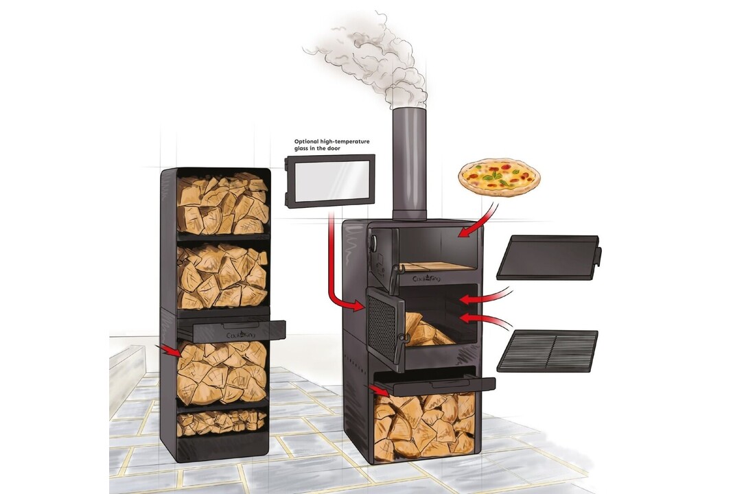 Cook King vuurhaard Vento met oven