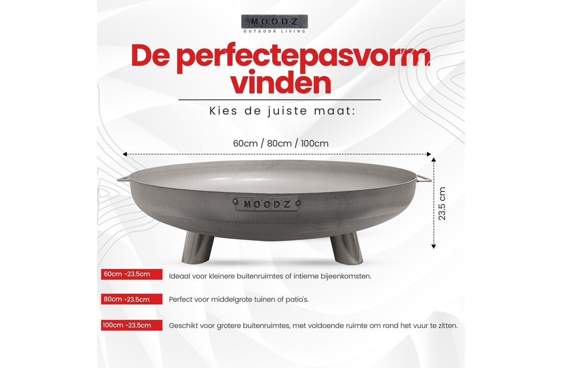 MOODZ vuurschaal RVS