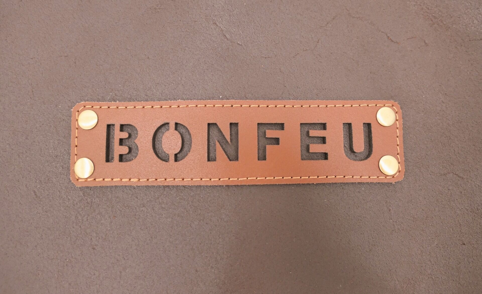 Bonfeu leren schort