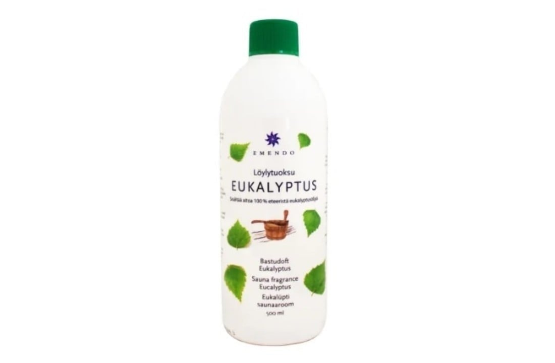 Emendo Sauna emmer, lepel en 500 ml Euca opgietmiddel  - Licht