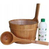 Emendo Sauna emmer, lepel en 500 ml Euca opgietmiddel  - Licht