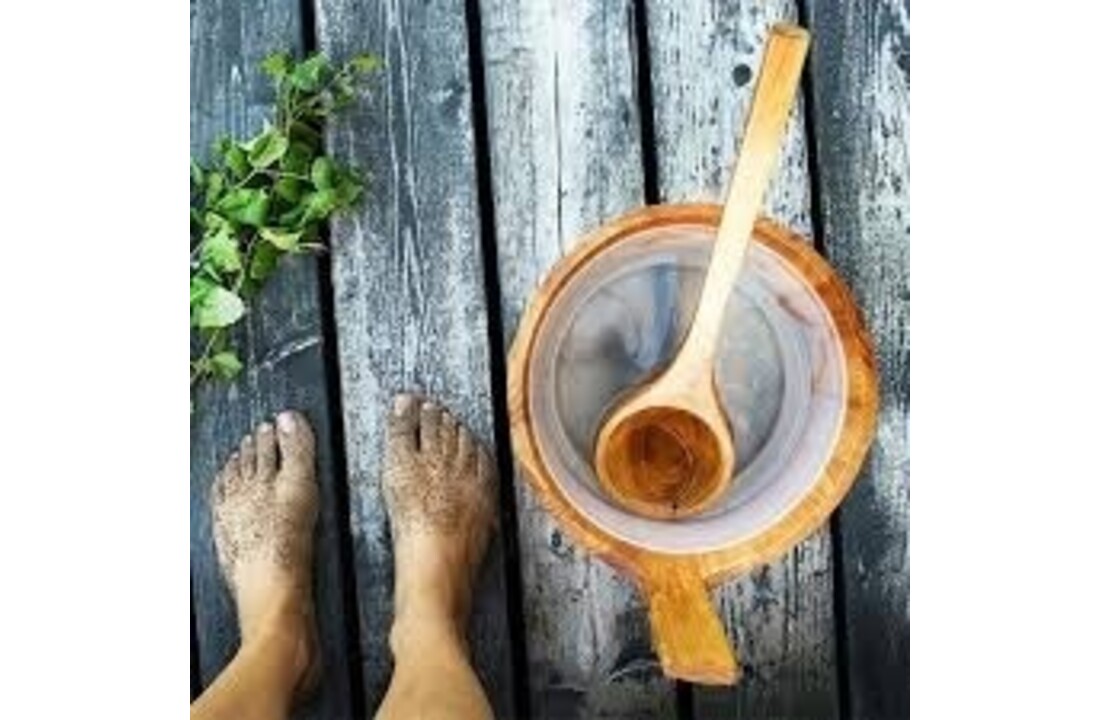 Emendo Sauna emmer, lepel en 500 ml Euca opgietmiddel  - Licht