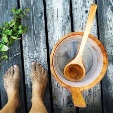 Emendo Sauna emmer, lepel en 500 ml Euca opgietmiddel  - Licht