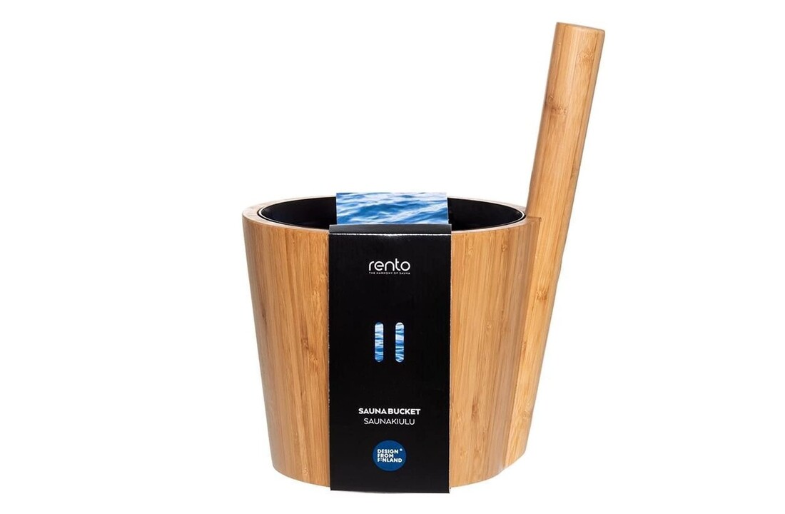 Rento Sauna Bamboe Set - Emmer + Lepel + Geur
