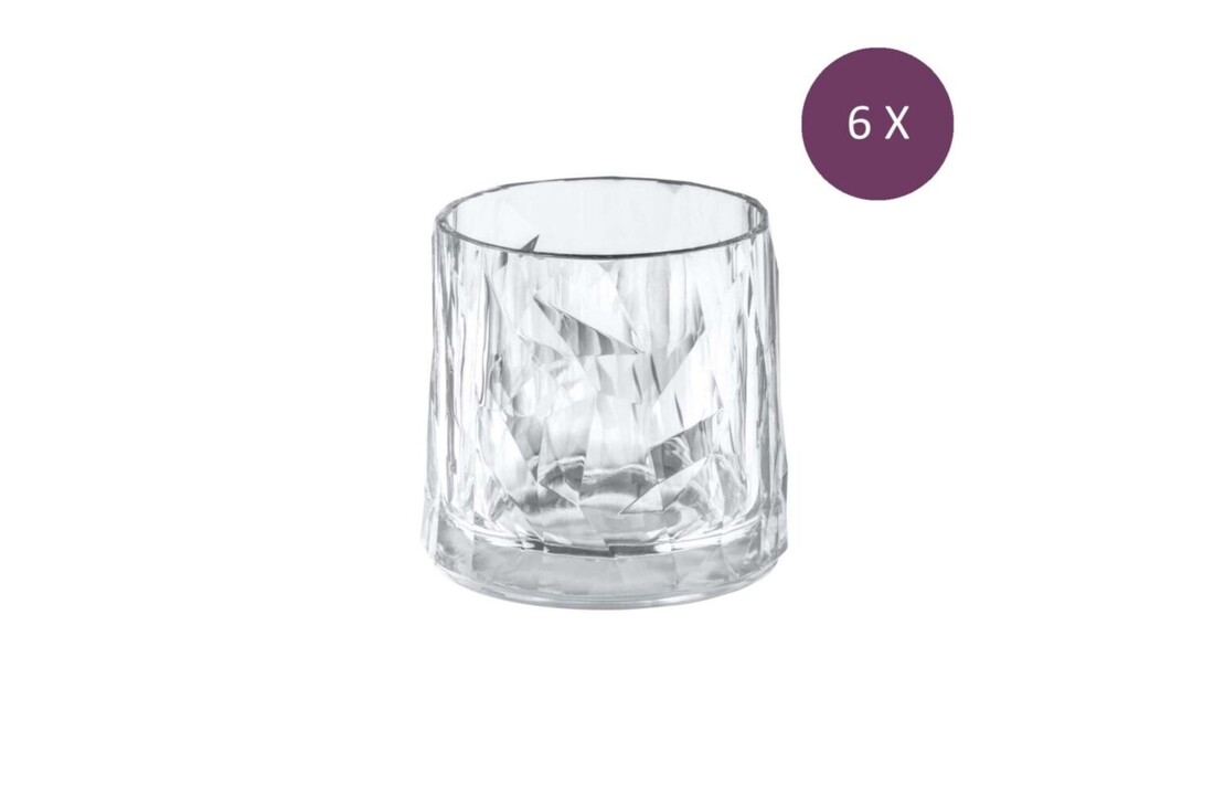 Koziol superglas club No. 02 Tumbler 250 ml set van 6 stuks