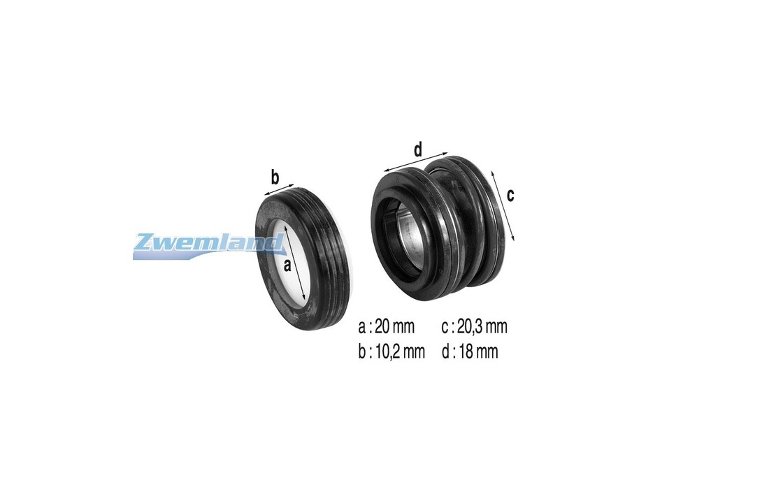 Hayward Super Pump VSTD Mechanische Sealset