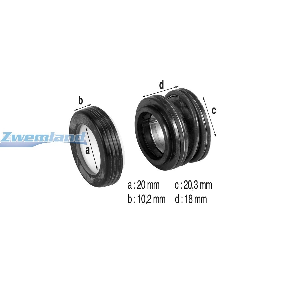 Hayward Super Pump VSTD Mechanische Sealset