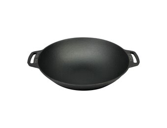 Valhal WokPan Gietijzer met Handgrepen 36 cm