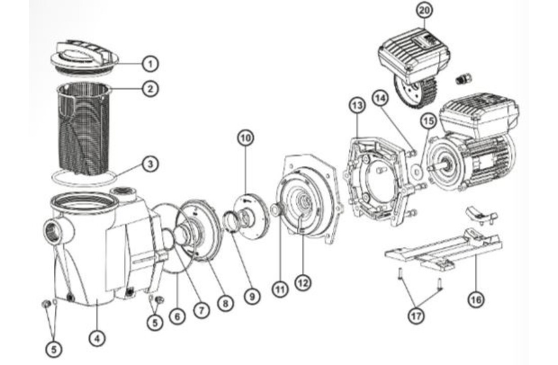 Hayward Superpool II VSTD voorfilter O-Ring