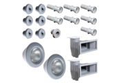 Set Inbouwdelen Hayward grote Zwembaden Grijs - 2 skimmers