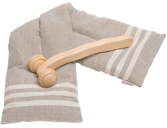 Emendo Tarwe nekkussen  14 x 50 cm - incl. massagerol