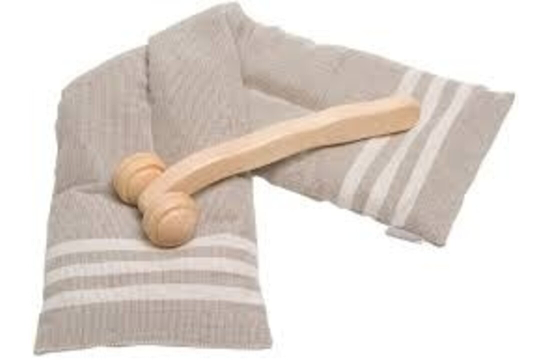 Emendo Tarwe nekkussen  14 x 50 cm - incl. massagerol
