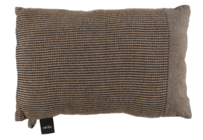 Rento Kenno Kussen XL 50x33 cm | Zwart/Bruin