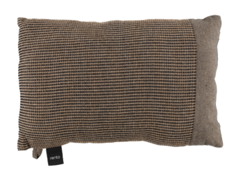Rento Kenno Kussen XL 50x33 cm | Zwart/Bruin