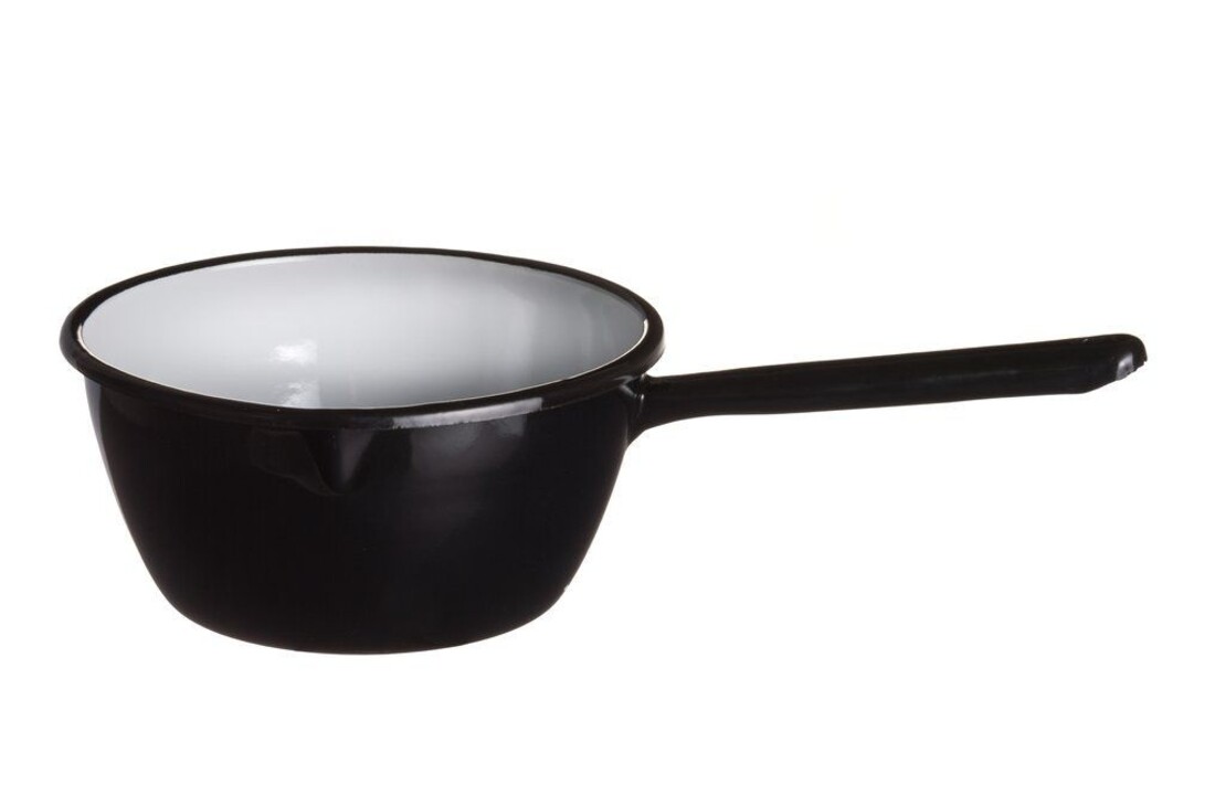 Emaille pollepel 0,9 L