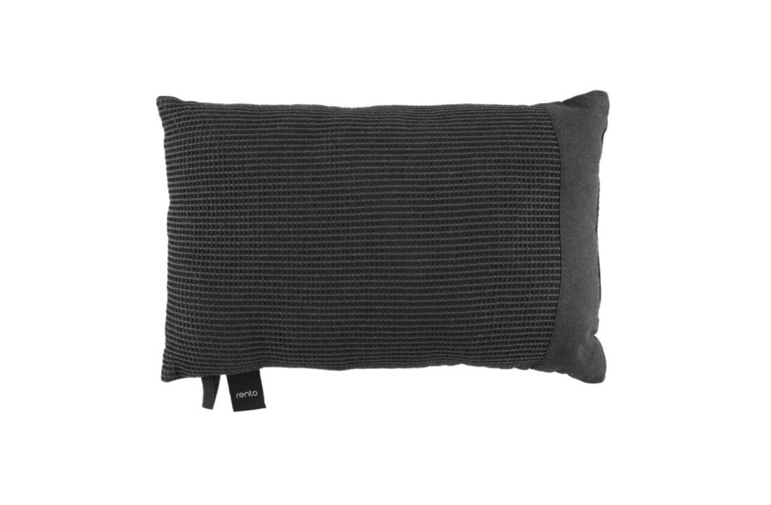 Rento Kenno Kussen XL 50x33 cm | Zwart/Grijs