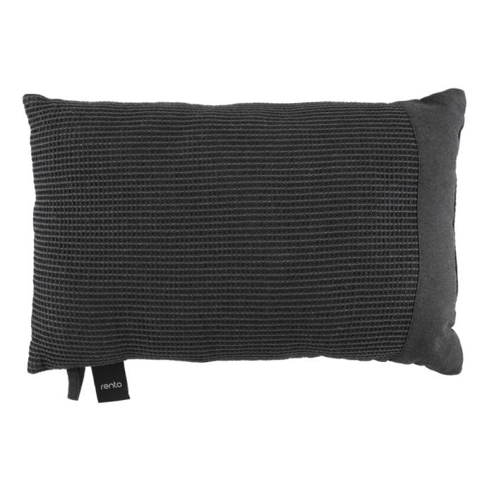 Rento Kenno Kussen XL 50x33 cm | Zwart/Grijs
