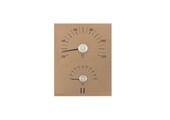 Rento Aluminium Sauna Thermometer - Hygrometer  Champagne