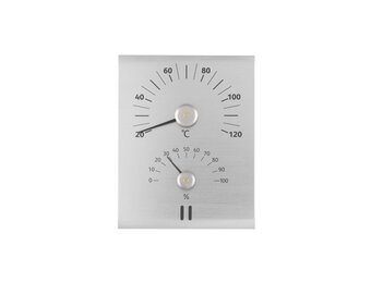 Rento Aluminium Sauna Thermometer - Hygrometer