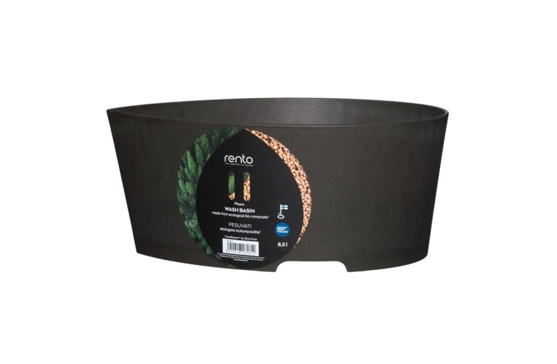 Rento Pisara wasbak 8,5 L zwart