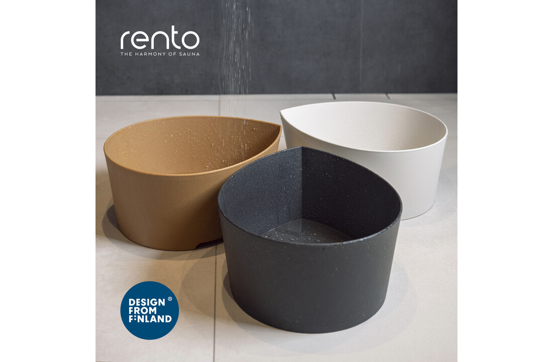 Rento Pisara wasbak 8,5 L zwart