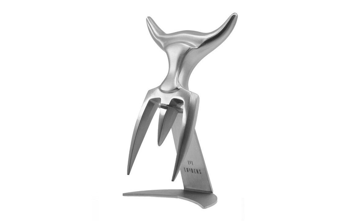 Brushed Fork & Stainless Steel Holder