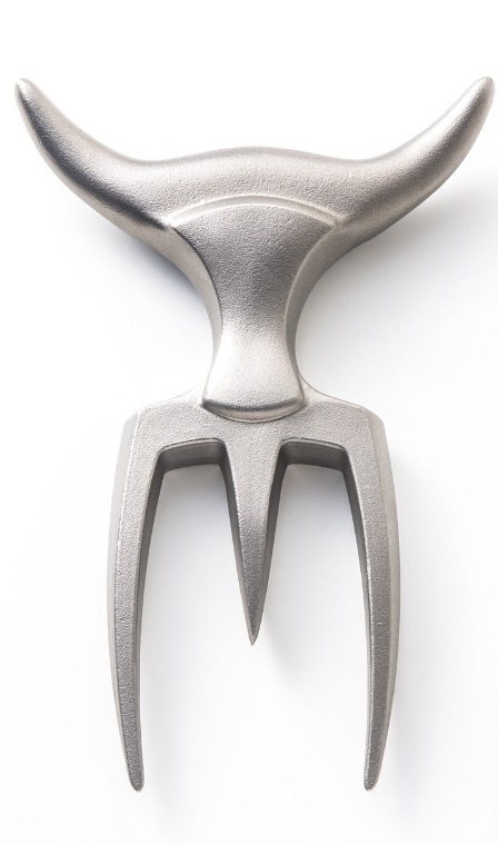 Brushed Fork & beechwood base