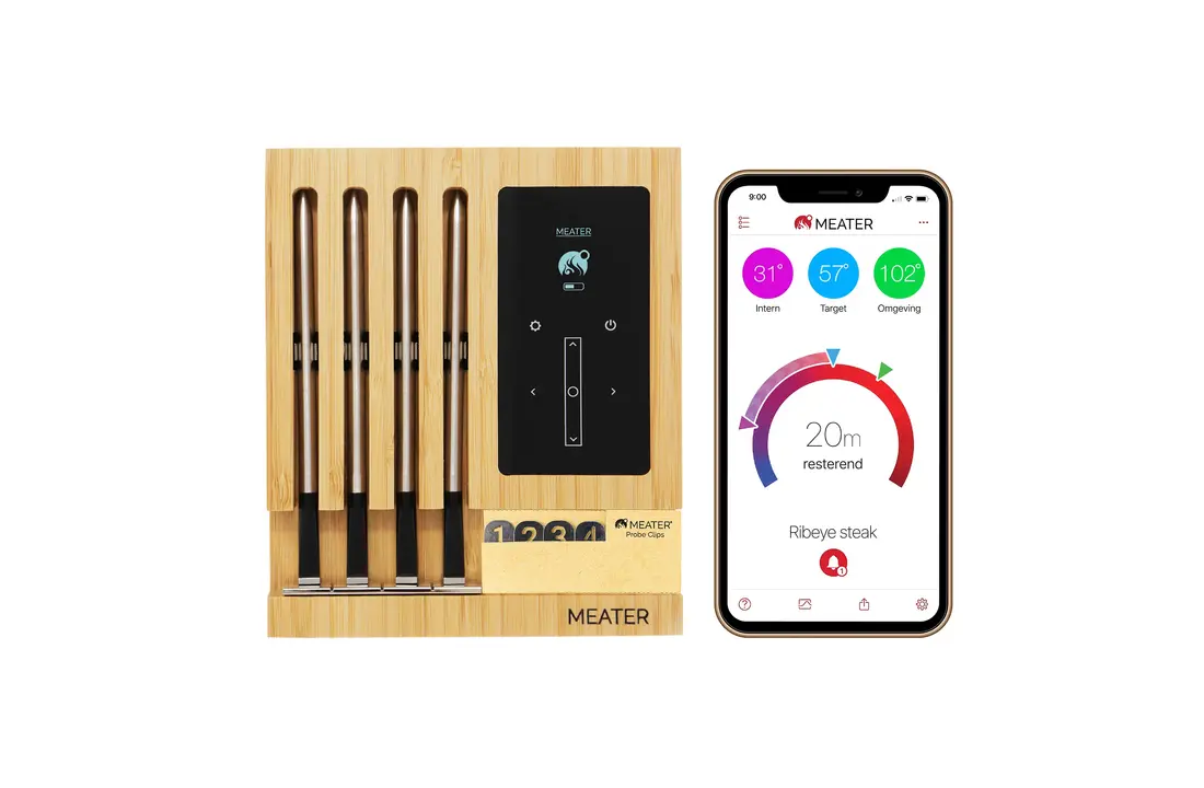 Meater Block draadloze BBQ thermometer met 4 probes  | Wifi + Bluetooth