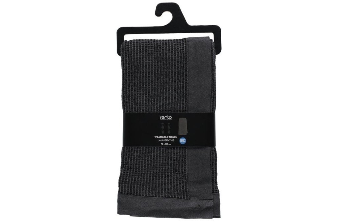 Rento Heupdoek Kenno 70x145 cm zwart/grijs