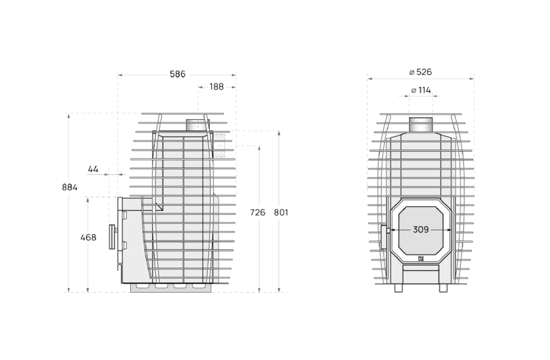 Huum saunakachel Hive Flow